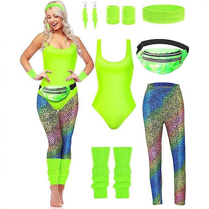 Roxy | Women's 1980s Seven-Piece Costume Set