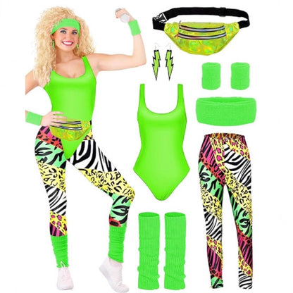 Roxy | Women's 1980s Seven-Piece Costume Set