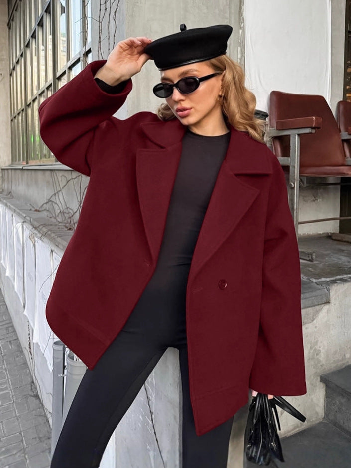 Elodie | Belted Wool Blend Wrap Coat