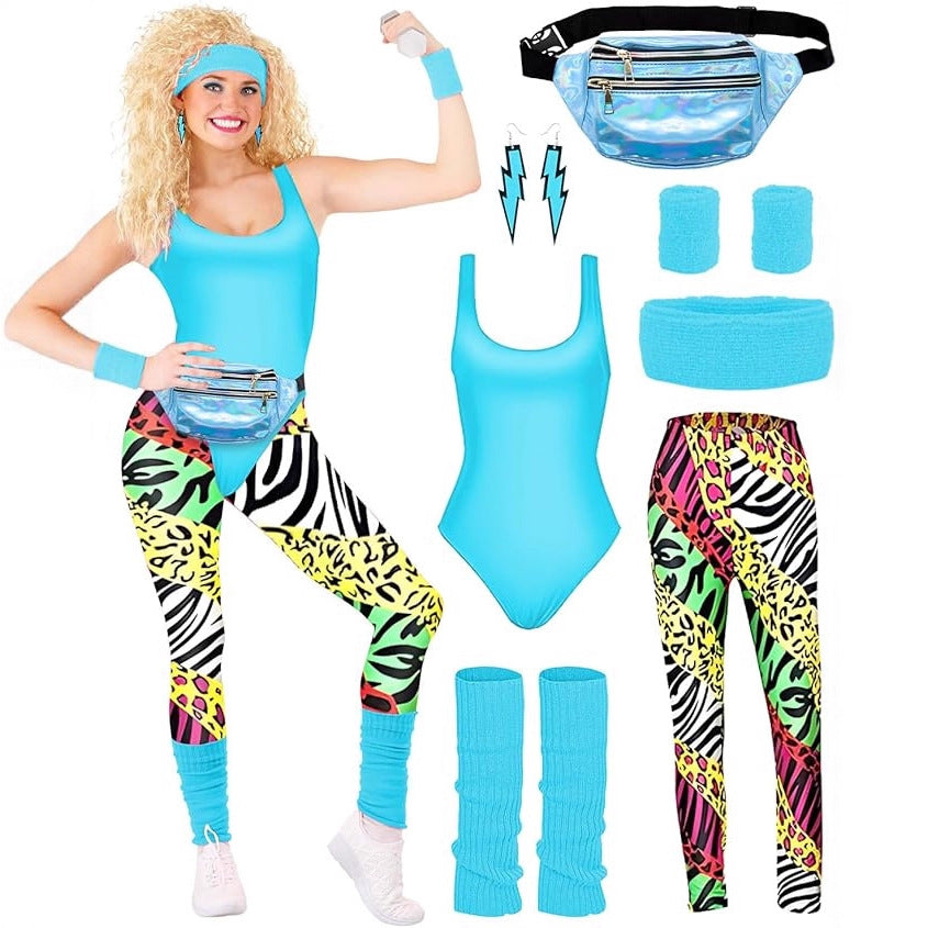 Roxy | Women's 1980s Seven-Piece Costume Set