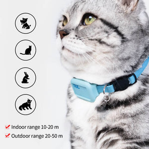 Waterproof Pet Gps Tracker Bluetooth Catdog Antilost Collar Locator