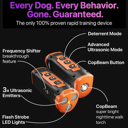Dog Repeller Ultrasonic Training Device Rechargeable Anti Bark