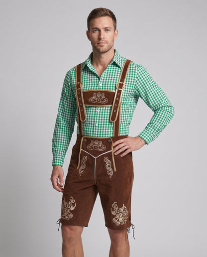 Halden | Embroidered Trachten Bib Pants