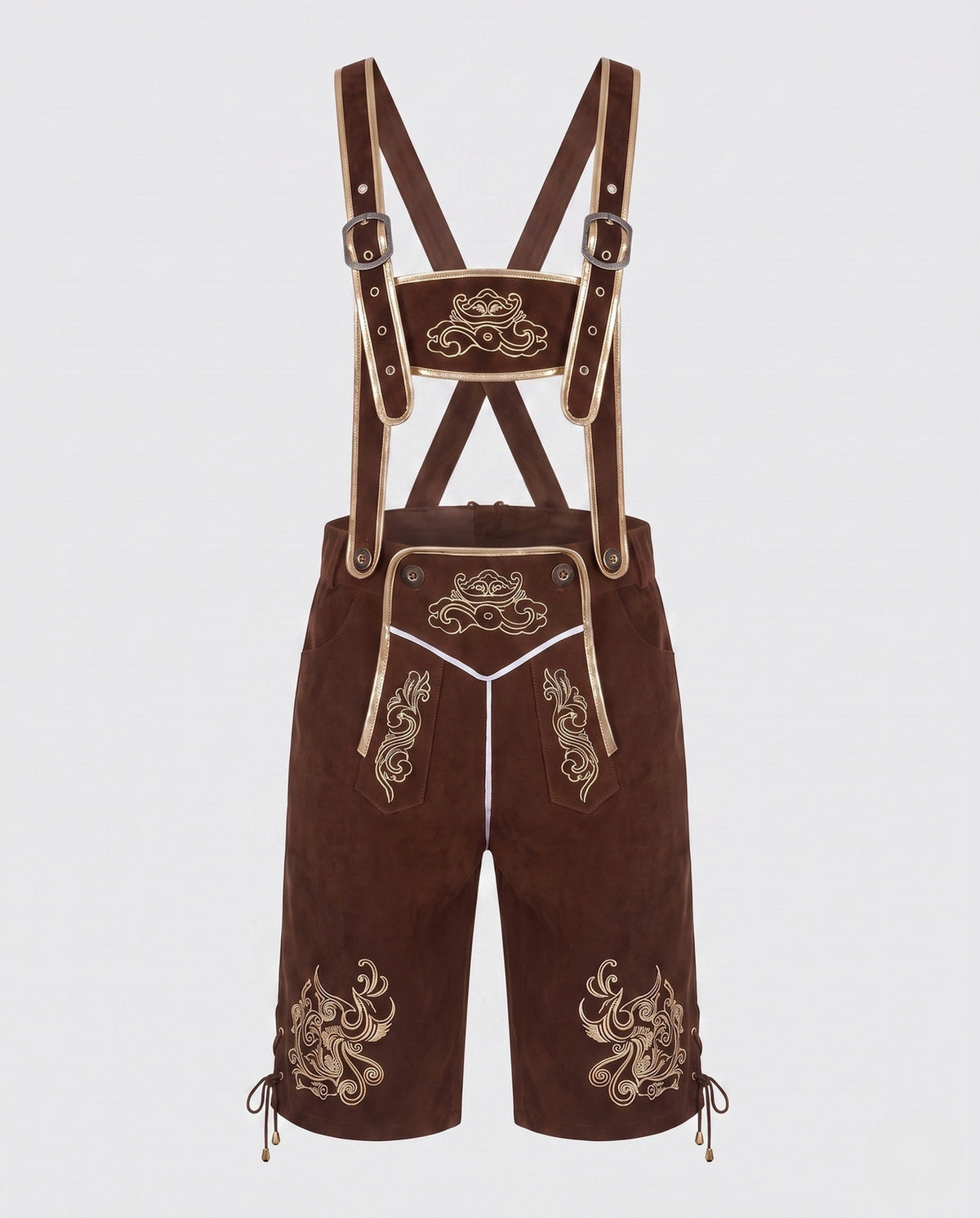 Halden | Embroidered Trachten Bib Pants