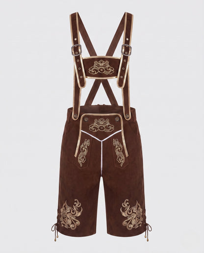 Halden | Embroidered Trachten Bib Pants