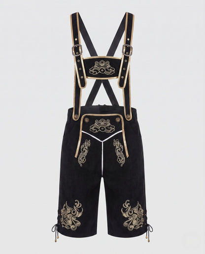 Halden | Embroidered Trachten Bib Pants