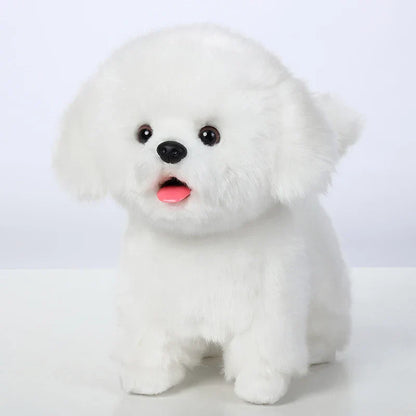 AI Premium robot Puppy | Walking, Barking & Tongue-Sticking for Kids' Stuffed Animal Toy Gift
