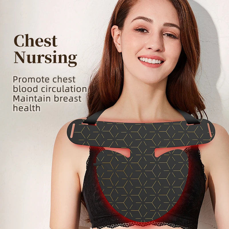 Infrared LED Red Light Therapy Neck & Chest Mask