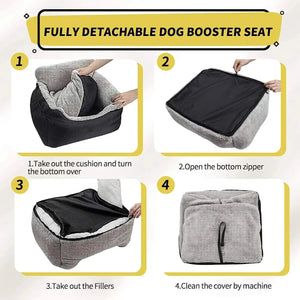 Luxury Dog Car Seat Pet Car Seat for Large Medium Dogs
