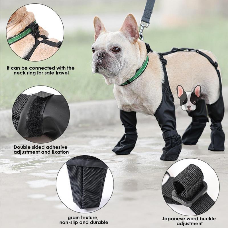 Adjustable Dog Boots: Anti-Dirty Anti-Wet Skin-Friendly Paw Protectors for Outdoor Activities