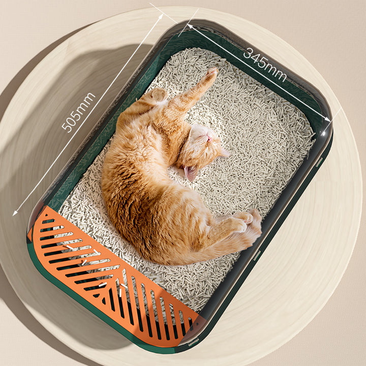 Semi-Closed Large Capacity Cat Litter Box