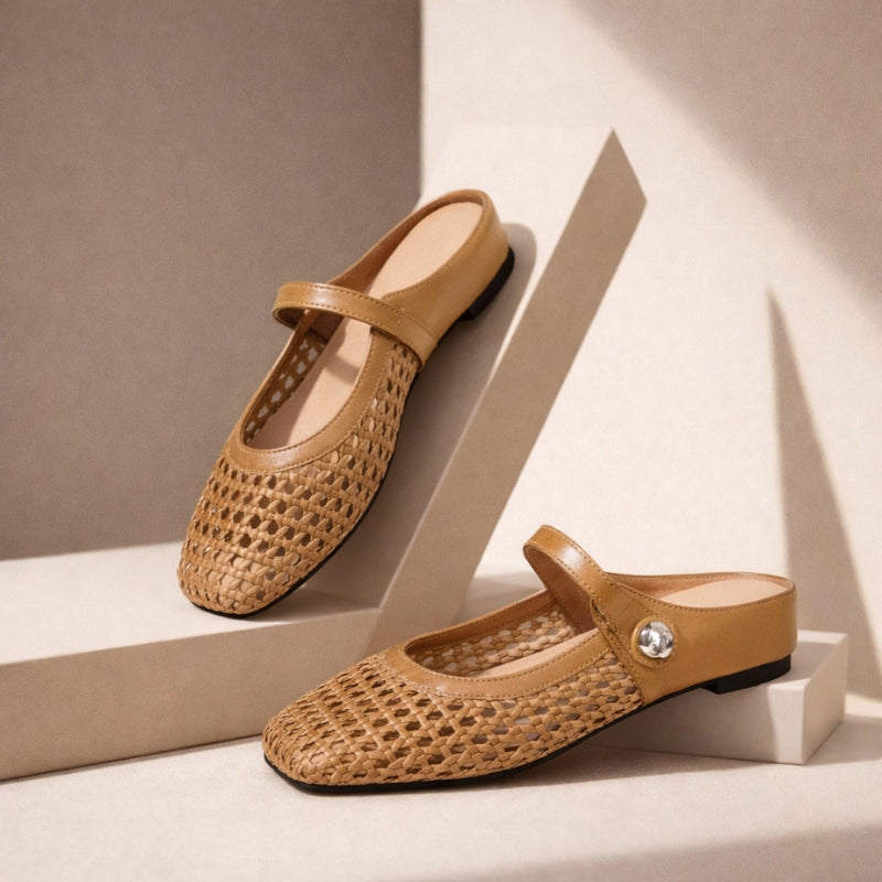 Sienna | Stylish Women's Summer Mules Flat Slip-on