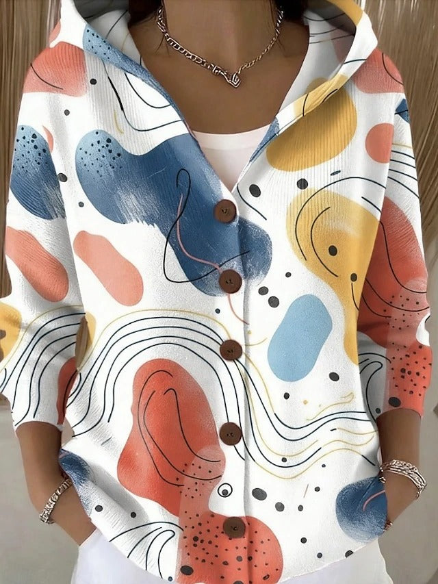Sophia | Hooded Button-Up Cardigan Sweater