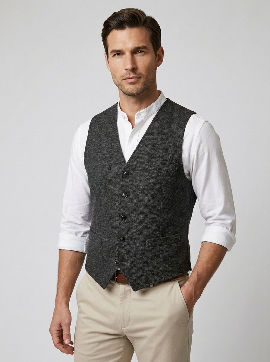 Matteo | Button-Front Men's Waistcoat