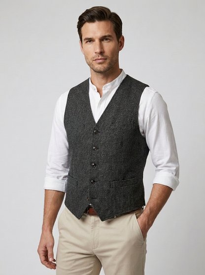Matteo | Button-Front Men's Waistcoat