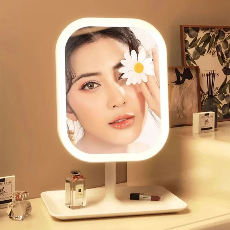 Stylish LED Vanity Mirror with Touch Control & 3 Light Colors for Flawless Makeup 1