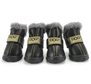 Stylish Waterproof Winter Dog Booties