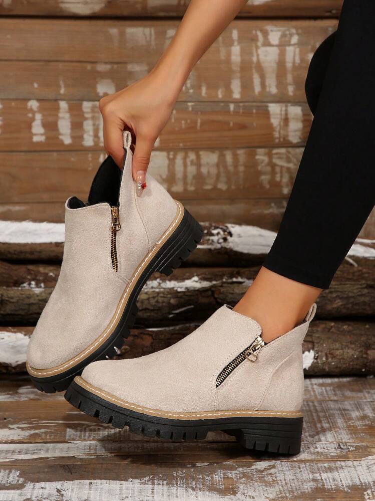 Women's Black Leather Ankle Boots | Classic Supportive Square Heel Everyday Footwear 2