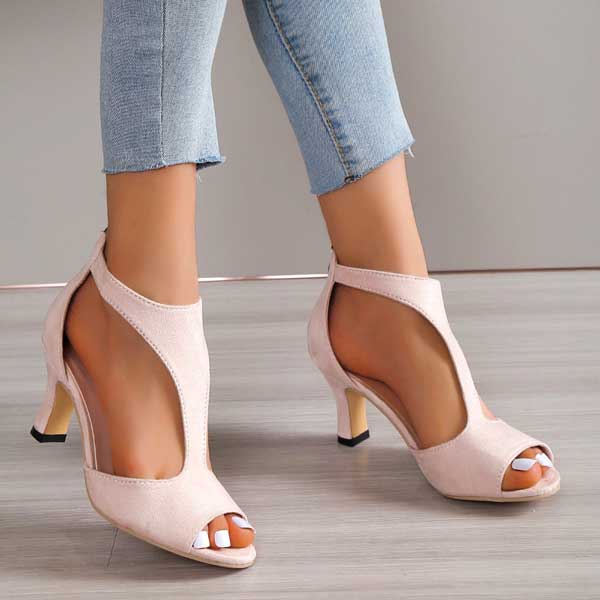Women's Black Synthetic Block Heels | Comfortable Orthopedic Supportive Footwear 1