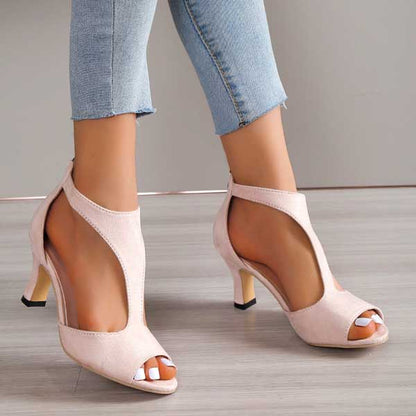 Women's Black Synthetic Block Heels | Comfortable Orthopedic Supportive Footwear 1