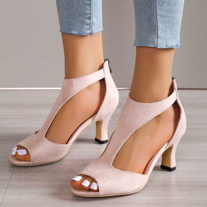 Women's Black Synthetic Block Heels | Comfortable Orthopedic Supportive Footwear 2