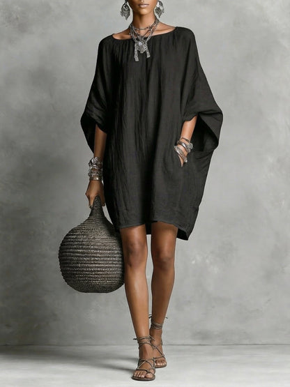 Women's Breathable Cotton-Linen Summer Dress | Casual Loose-Fit Everyday Wear 2