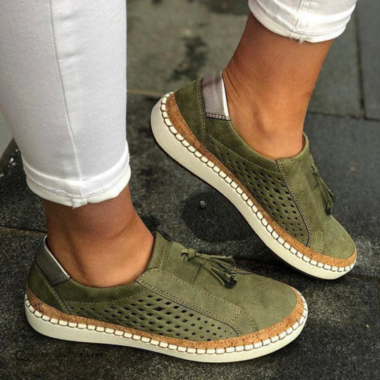 Women's Breathable Fabric Slip-On Sneakers | Comfortable Orthopedic Walking Shoes 0