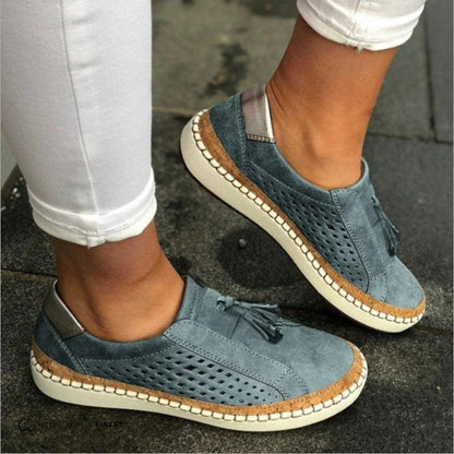 Women's Breathable Fabric Slip-On Sneakers | Comfortable Orthopedic Walking Shoes 1