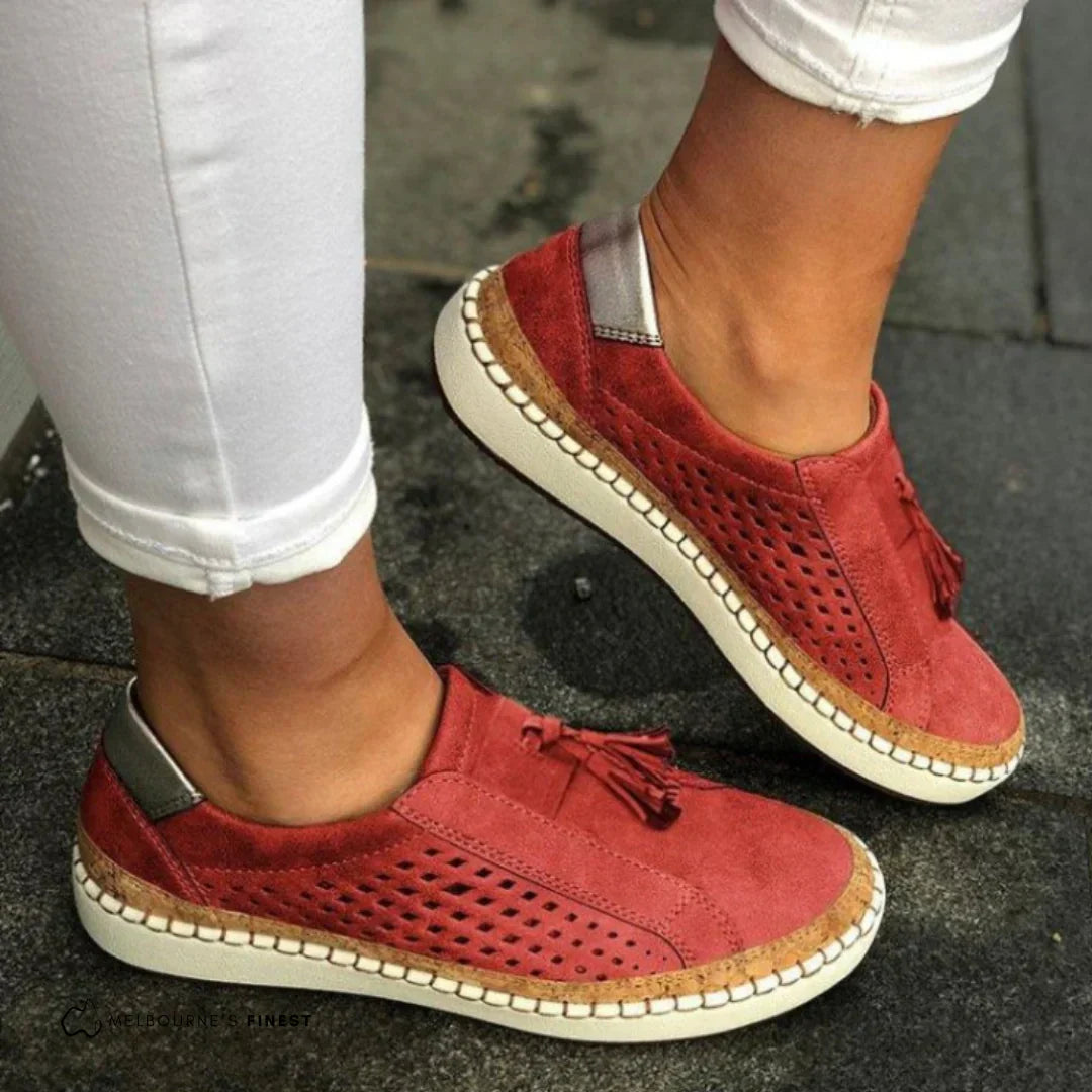 Women's Breathable Fabric Slip-On Sneakers | Comfortable Orthopedic Walking Shoes 3
