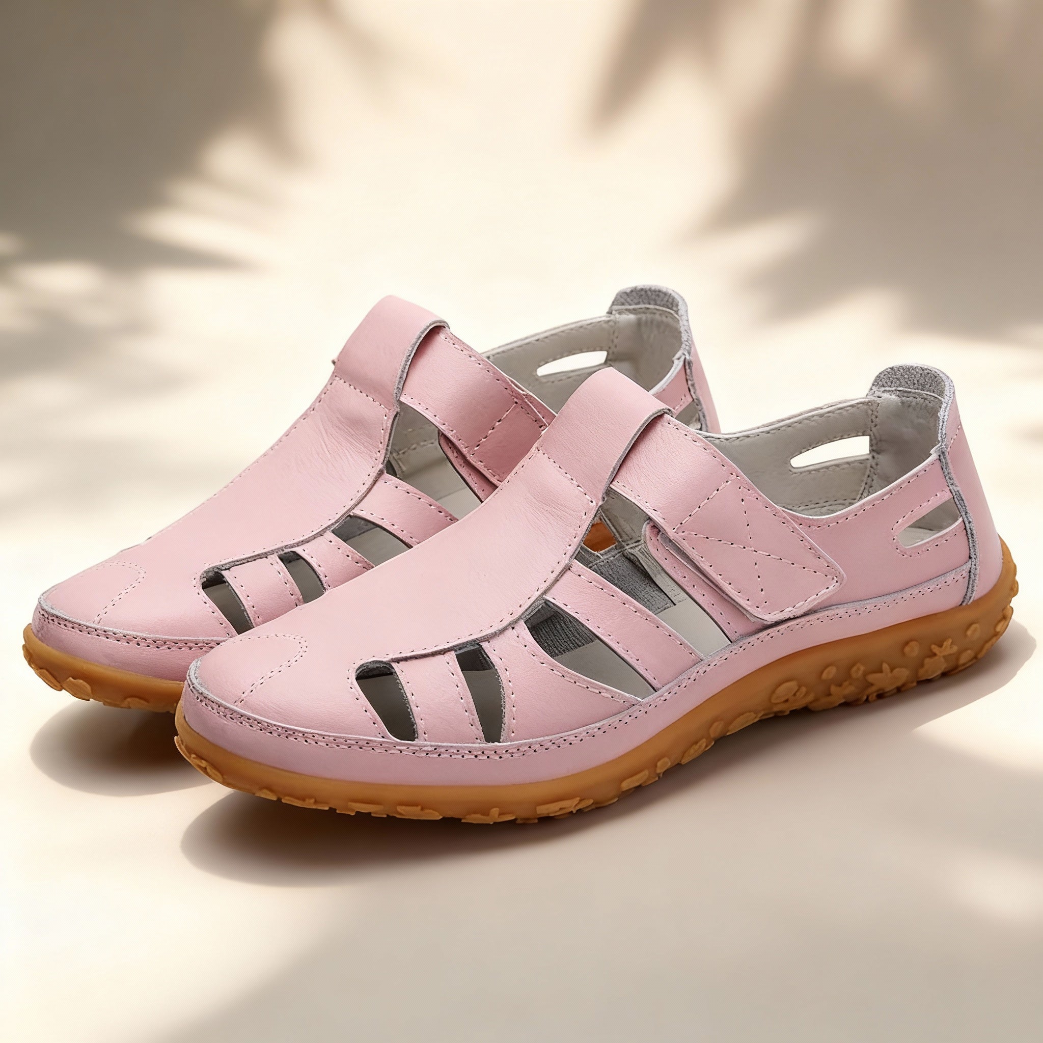 Women's Breathable Leather Sandals | Comfortable Retro Slip-On Footwear for Spring/Fall 11