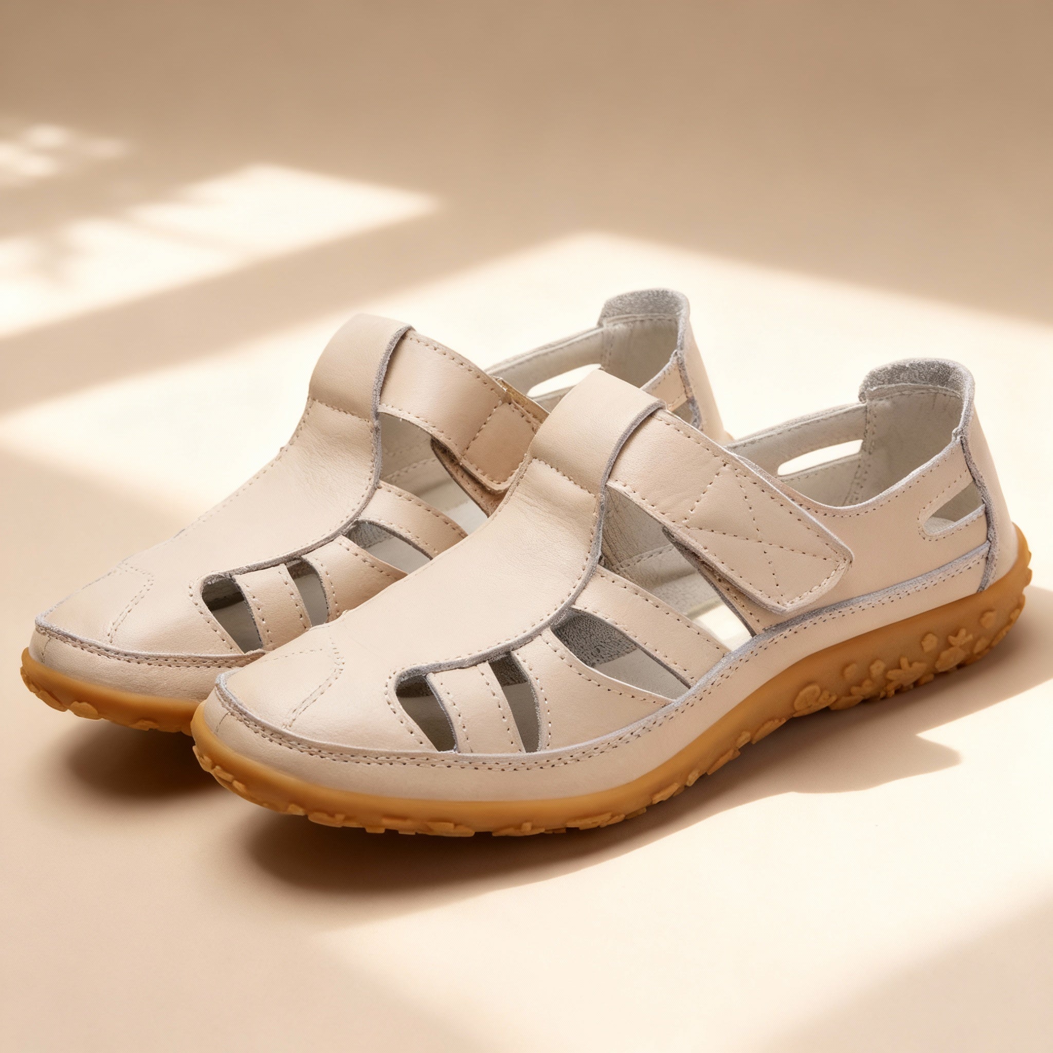 Women's Breathable Leather Sandals | Comfortable Retro Slip-On Footwear for Spring/Fall 6