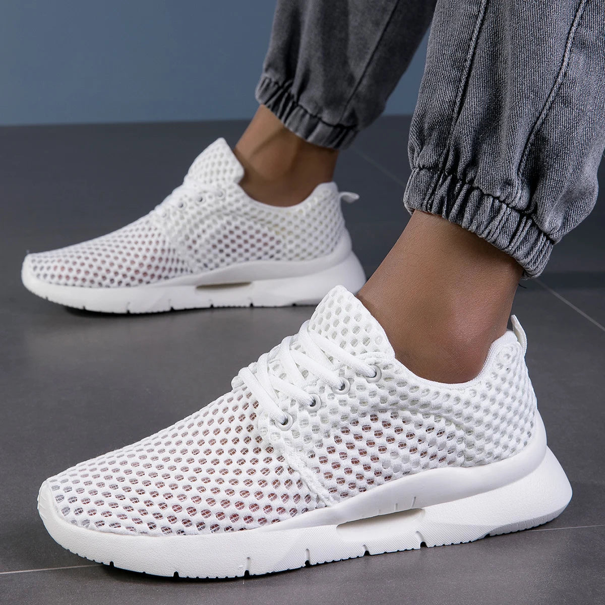 Women's Breathable Mesh Sneakers | Comfortable Slip-On Walking Shoes 1