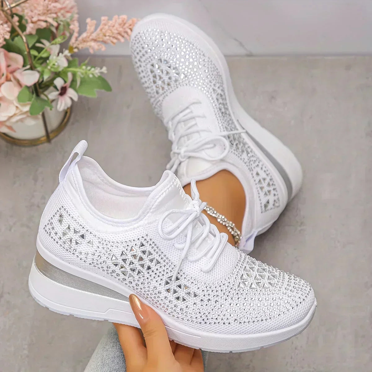 Women's Breathable Mesh Sneakers | Elegant Orthopedic Slip-On Walking Shoes 1