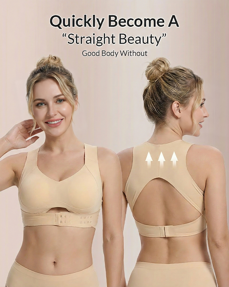 Women's Breathable Wireless Bra | Posture-Correcting Comfortable Cross-Back Design 1