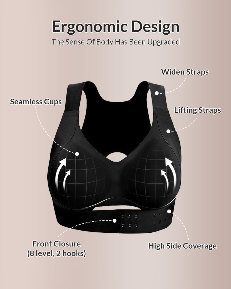 Women's Breathable Wireless Bra | Posture-Correcting Comfortable Cross-Back Design 3