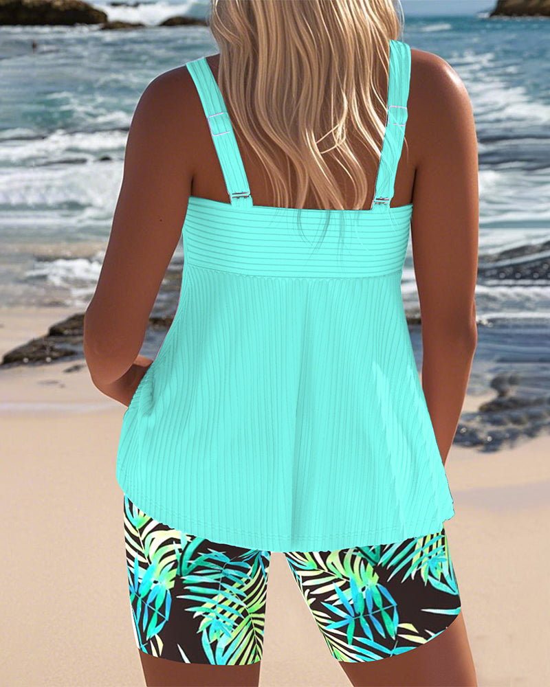 Women's Colorful Printed Tankini | Tummy Control Comfortable Swimwear 1