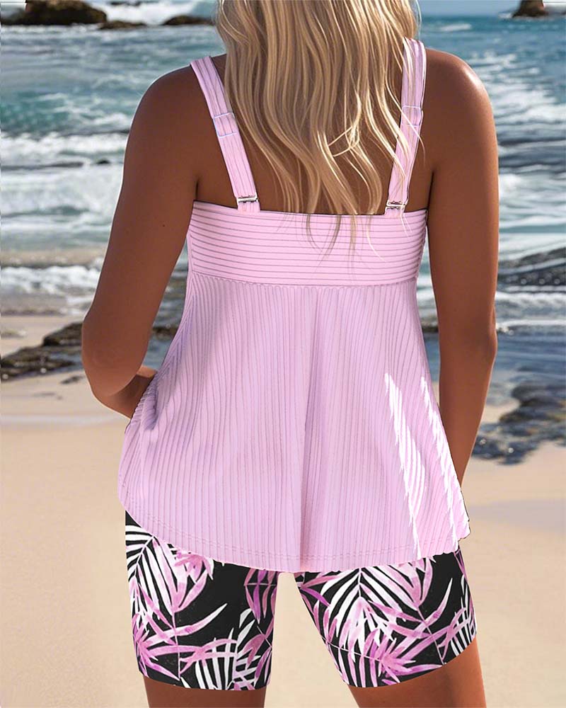 Women's Colorful Printed Tankini | Tummy Control Comfortable Swimwear 3