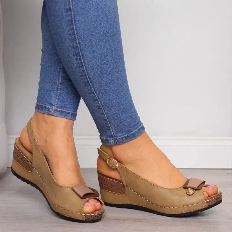 Women's Cushioned Synthetic Sandals | Elegant Orthopedic Summer Footwear 0
