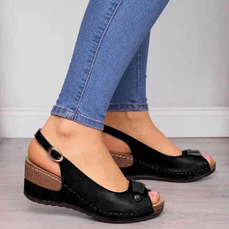 Women's Cushioned Synthetic Sandals | Elegant Orthopedic Summer Footwear 1