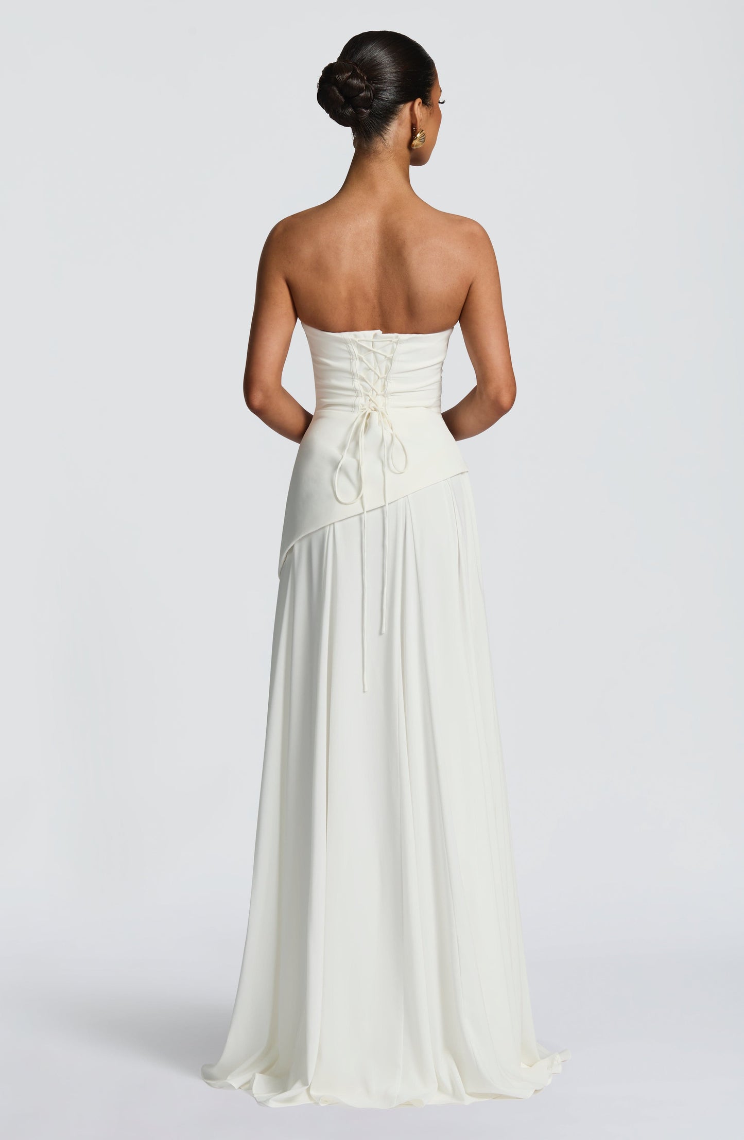 Women's Elegant Satin Maxi Dress | Chic Strapless Formal Gown for Spring 4
