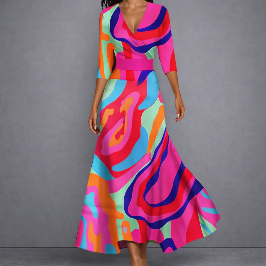 Women's Floral Maxi Dress | Elegant Flowing Summer Dress for Timeless Style 3