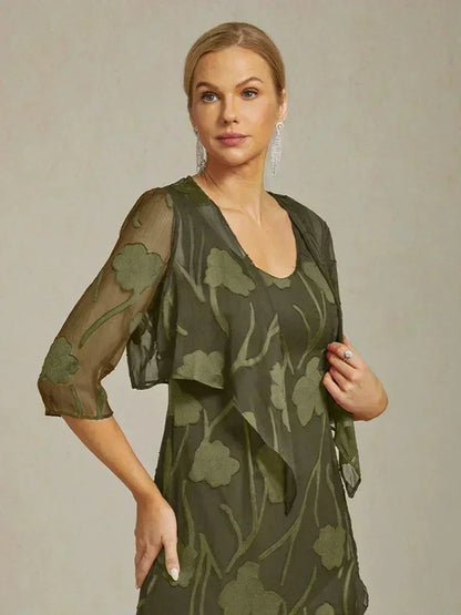 Women's Floral Sheer Chiffon Cardigan | Elegant Lightweight Short Layering Shrug 10