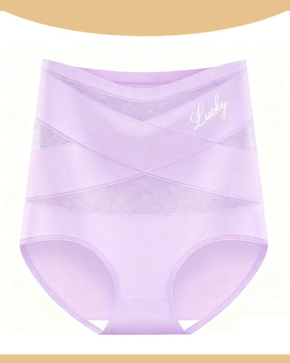 Women's Ice Silk High-Waist Panties | Comfortable Tummy Control Underwear for Everyday Wear 12