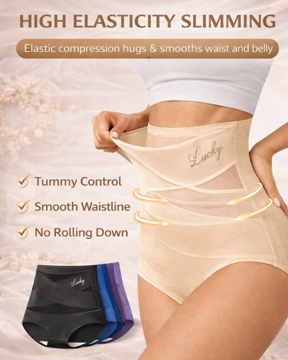 Women's Ice Silk High-Waist Panties | Comfortable Tummy Control Underwear for Everyday Wear 2