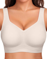 Women's Jelly Wireless Bra | Comfortable Full Coverage Smoothing Underwear | Soft Supportive Design 10