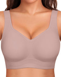 Women's Jelly Wireless Bra | Comfortable Full Coverage Smoothing Underwear | Soft Supportive Design 11