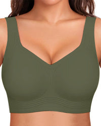Women's Jelly Wireless Bra | Comfortable Full Coverage Smoothing Underwear | Soft Supportive Design 12