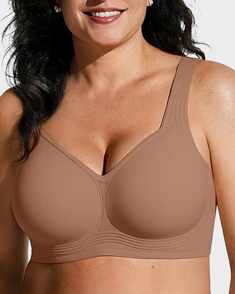 Women's Jelly Wireless Bra | Comfortable Full Coverage Smoothing Underwear | Soft Supportive Design 14
