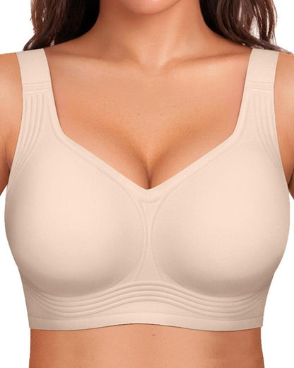 Women's Jelly Wireless Bra | Comfortable Full Coverage Smoothing Underwear | Soft Supportive Design 17