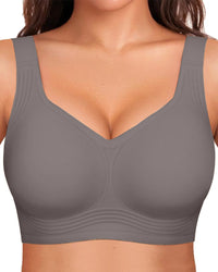 Women's Jelly Wireless Bra | Comfortable Full Coverage Smoothing Underwear | Soft Supportive Design 22